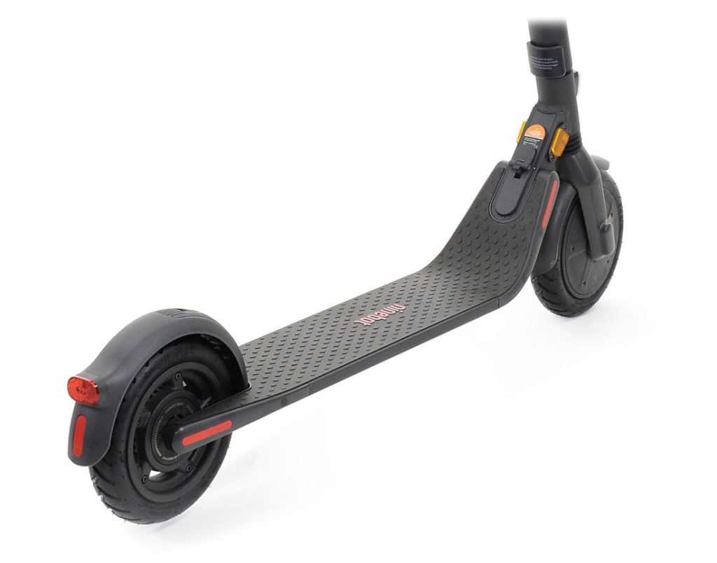 Wheel configuration on the Ninebot Segway e-scooter 