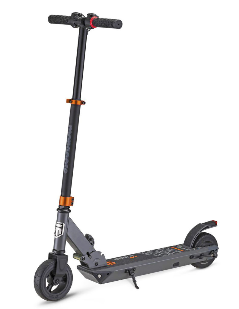 An image of the Mongoose React E4 kids electric scooter