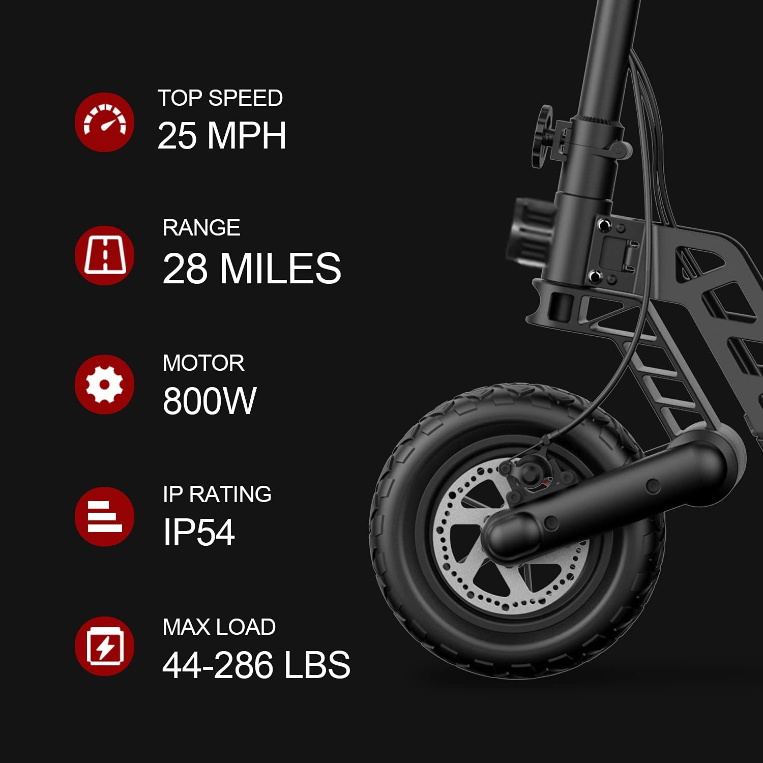 Especificaciones del scooter eléctrico Hiboy Titan