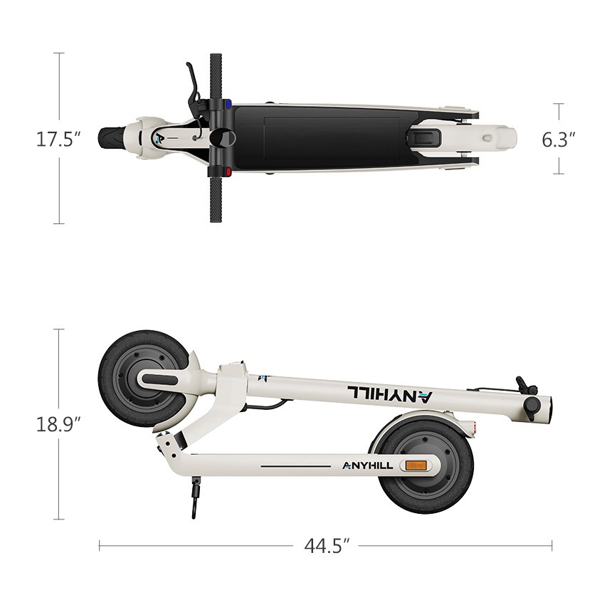 anyhill um-2 electric scooter dimensions