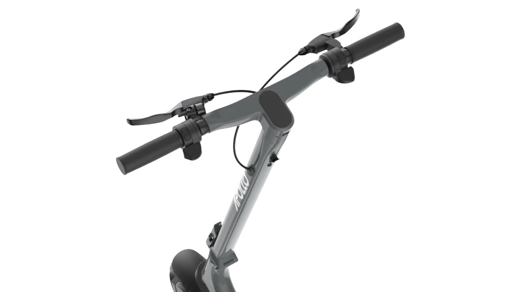 apollo city pro electric scooter handlebars, stem, and display