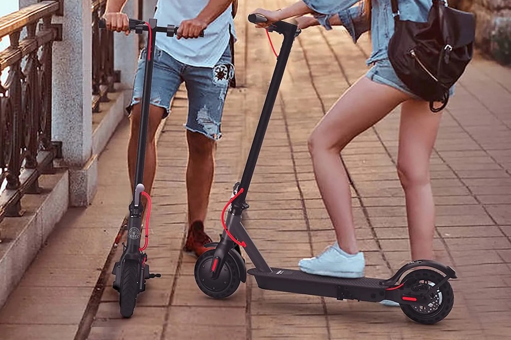 two hiboy s2 electric scooters